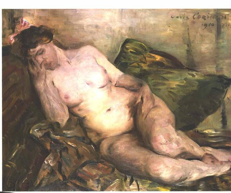 Lovis Corinth Reclining nude